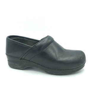 Dansko Womens Black Comfort Clogs Shoes Sz EUR 38